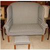 Image 2 : CHIPPENDALE STYLE SETTLE & FOOT STOOL
