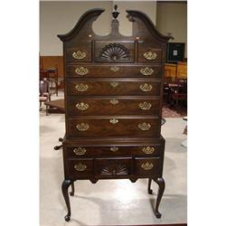 MAHOGANY QUEEN ANNE STYLE HIGHBOY