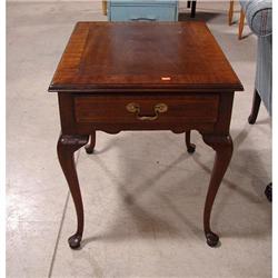 COUNCILL WALNUT QUEEN ANNE STYLE END TABLES