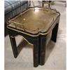 Image 2 : BRASS & LAQUERED ORIENTAL COFFEE TABLE