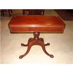 CHIPPENDALE STYLE MAHOGANY GAME TABLE