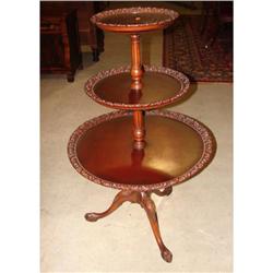 CHIPPENDALE STYLE MAHOGANY DUMBWAITER