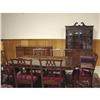 Image 2 : WALNUT CHIPPENDALE STYLE DININGROOM SUITE