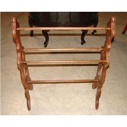 WALNUT VICTORIAN QUILT RACK