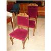 Image 1 : ORNATE OAK VICTORIAN PARLOR CHAIRS