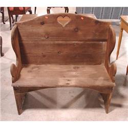 PRIMITIVE PORCH BENCH