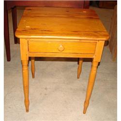 HEART PINE SHERATON WORK TABLE