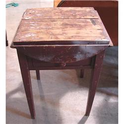 SOUTHERN REDWASHED DROP-LEAF WORK TABLE