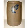 Image 1 : BLUE DECORATED STONEWARE CROCK