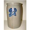 Image 2 : BLUE DECORATED STONEWARE CROCK