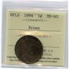 Image 2 : 1894 Newfoundland One Cent