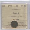 Image 2 : 1884 Five Cents