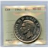 Image 2 : 1945 Silver Dollar