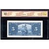 Image 2 : Bank of Canada $5, 1937 Changeover