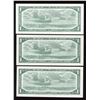 Image 2 : Bank of Canada $1, 1954 Trio
