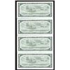 Image 2 : Bank of Canada $1, 1954 - Lot of 4 Consecutive