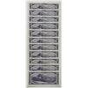 Image 2 : Bank of Canada $10, 1954 - Lot of 11 Consecutive