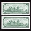 Image 2 : Bank of Canada $1, 1967 - Lot of 2 Consecutive Replacement Notes