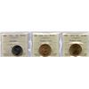 Image 1 : Lot of 3 ICCS Graded Twenty-Five Cents & Loons