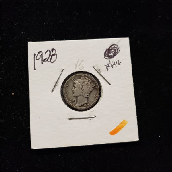 1928 Mercury Dime
