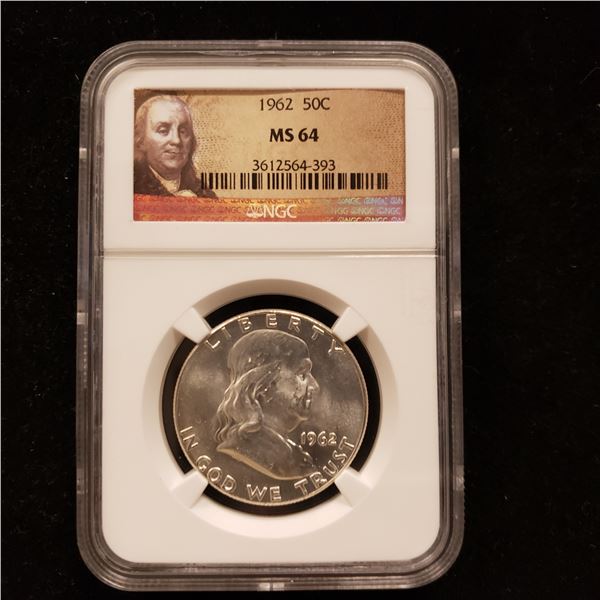 1962 Franklin Head Half Dollar