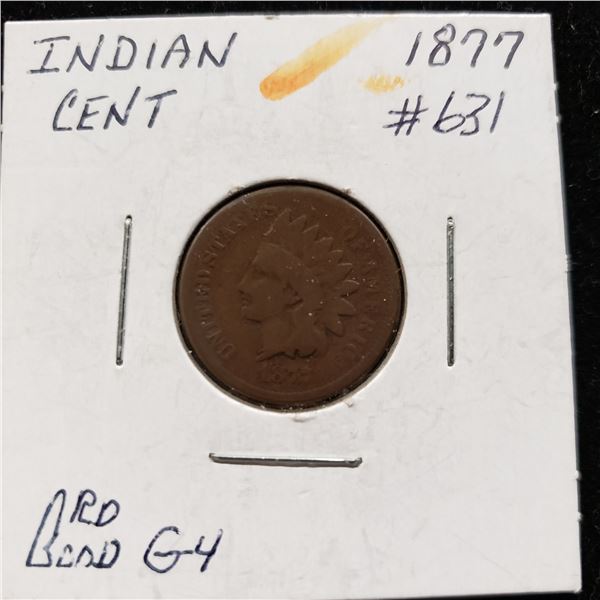 1877 Indian Head  Cent