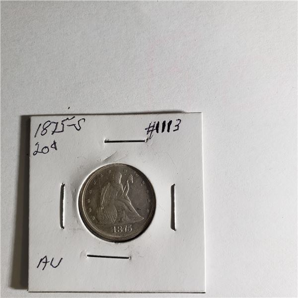 1875-S Liberty Seated Twenty Cent