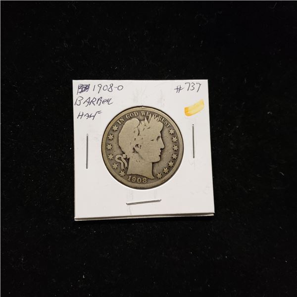 1908-O Barber Head Half