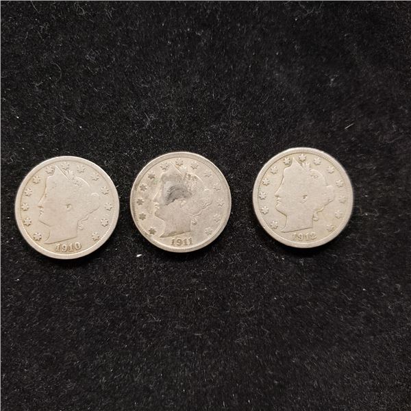 1910,1911,1912, Liberty V Nickels