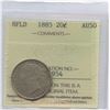 Image 2 : 1885 Newfoundland Twenty Cents