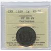 Image 2 : 1859 One Cent - Double Punch #4