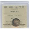 Image 2 : 1899 Ten Cents - Large 9's