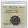 Image 2 : 1999 Twenty-Five Cents - November Mule