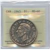 Image 2 : 1945 Silver Dollar