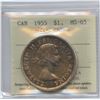 Image 2 : 1955 Silver Dollar