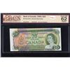Image 1 : ERROR - Bank of Canada $20, 1969 Cut out of Register Error