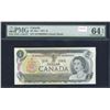 Image 1 : LOW NUMBER - Bank of Canada $1, 1973