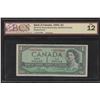 Image 1 : Bank of Canada $1, 1954 - *V/V RARE Replacement
