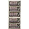 Image 1 : Bank of Canada $10, 1954 - Lot of 5 Consecutive