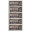 Image 1 : Bank of Canada $10, 1954 - Lot of 5 Consecutive