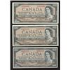 Image 1 : Bank of Canada $100, 1954 - Lot of 3 Signature Types