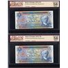 Image 1 : Bank of Canada $5, 1972 *CD Replacements - 2 notes