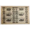Image 1 : Champlain & St. Lawrence Rail Road, 1837 Uncut Remainder Sheet
