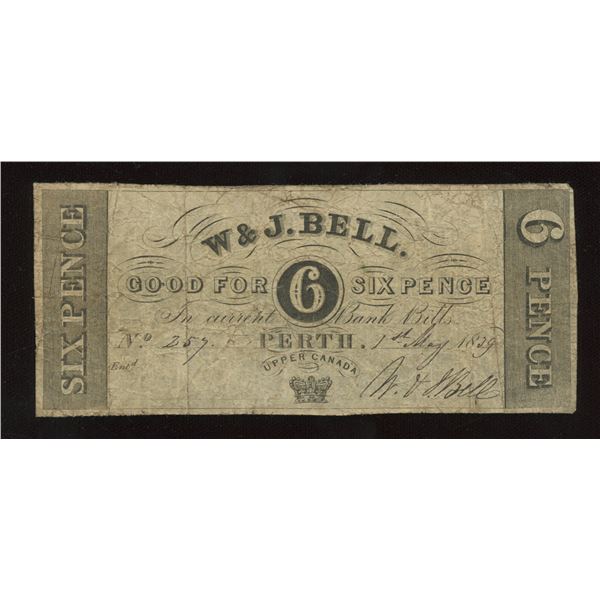 W&J. Bell, Upper Canada