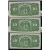 Image 2 : Bank of Montreal $10, 1938 - Lot of 3 Consecutives