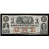 Image 1 : Bank of Western Canada $1, 1859