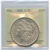 Image 2 : 1885o USA Silver Dollar