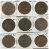 Image 1 : Great Britain - Lot of 9 Pennies