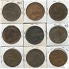 Image 2 : Great Britain - Lot of 9 Pennies