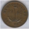 Image 1 : 1940 Newfoundland One Cent - ReEngraved Date